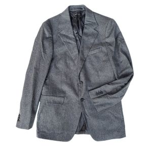 Prada Wool Charcoal Two Button Blazer